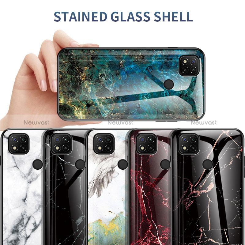 Silicone Frame Fashionable Pattern Mirror Case Cover LS2 for Xiaomi Redmi 9C