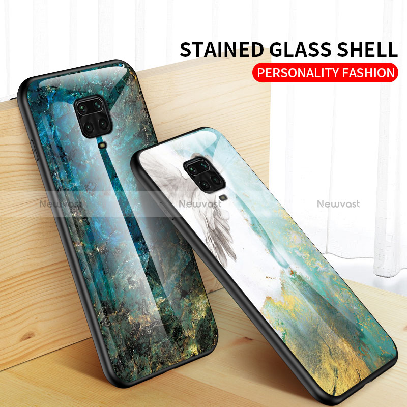 Silicone Frame Fashionable Pattern Mirror Case Cover LS2 for Xiaomi Redmi Note 9S