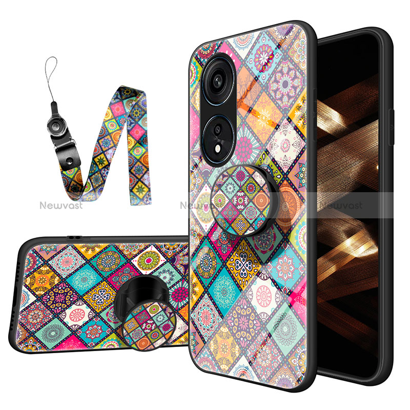 Silicone Frame Fashionable Pattern Mirror Case Cover LS3 for Huawei Honor X5 Plus Mixed