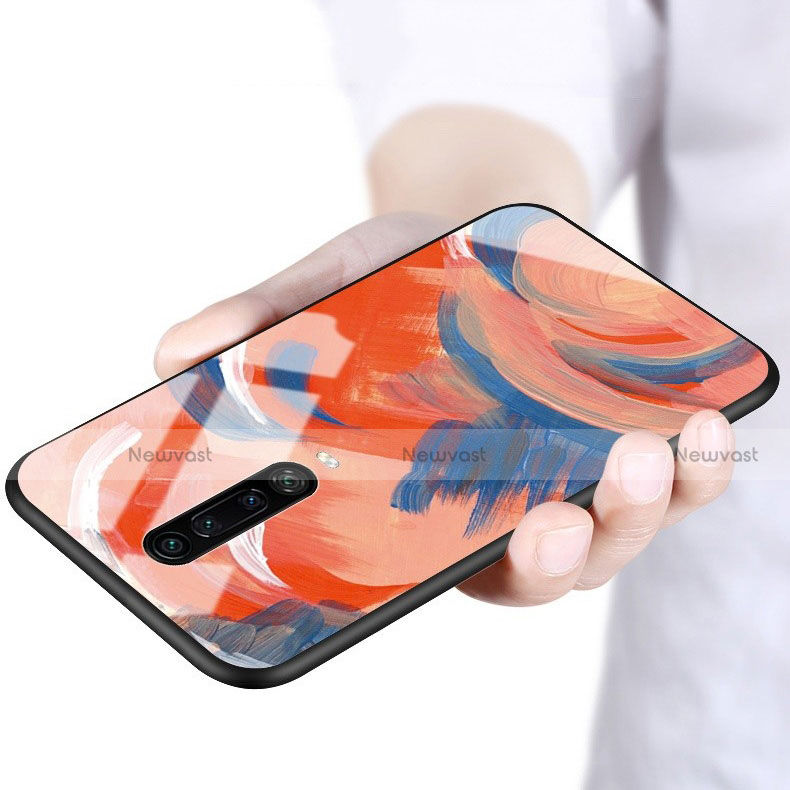 Silicone Frame Fashionable Pattern Mirror Case Cover S01 for Xiaomi Poco X2