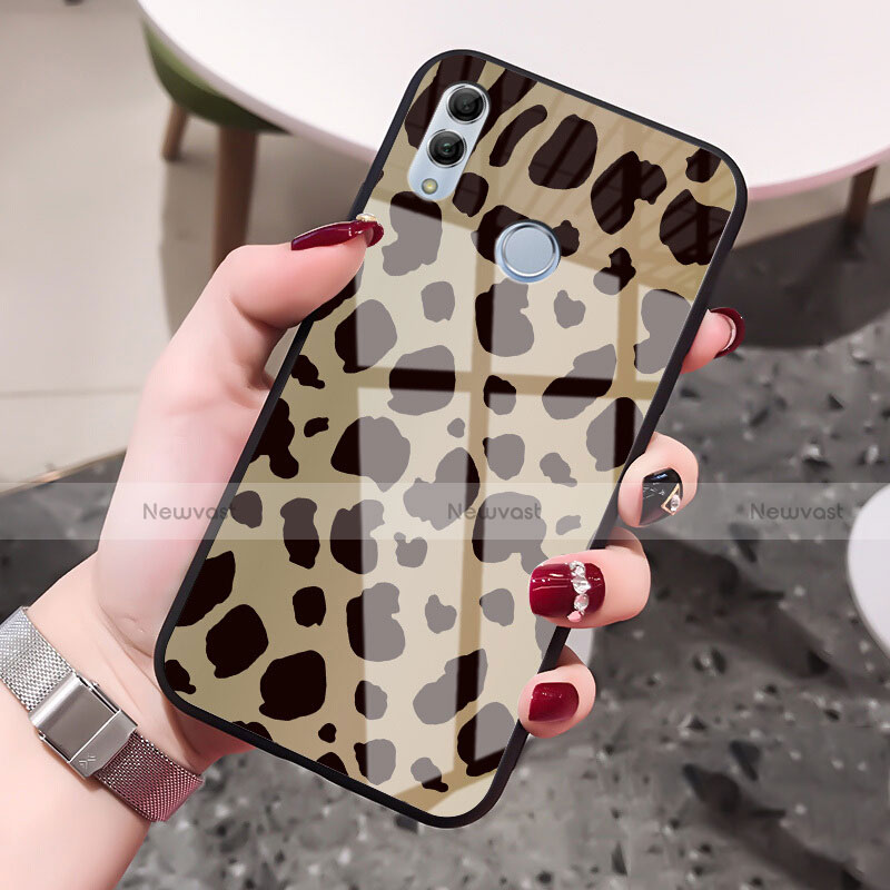 Silicone Frame Fashionable Pattern Mirror Case Cover S03 for Huawei Honor 10 Lite