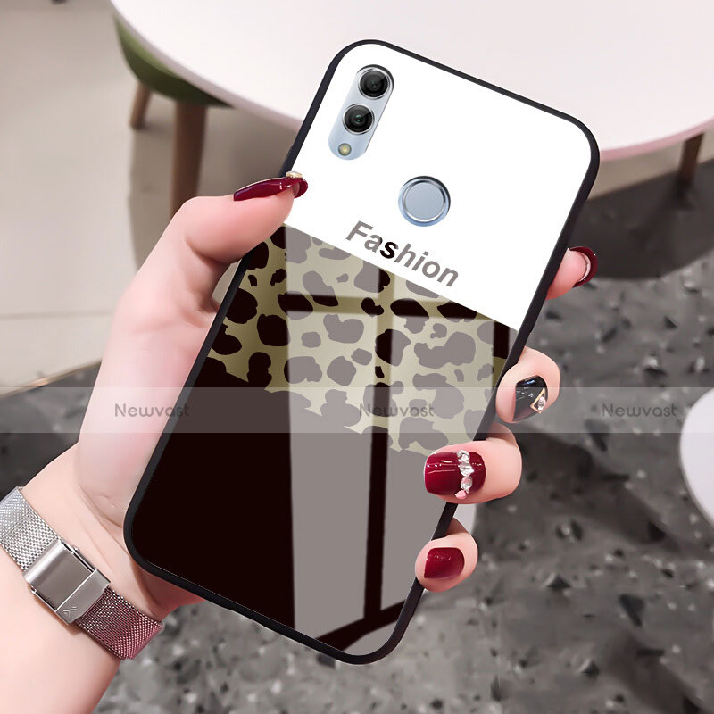 Silicone Frame Fashionable Pattern Mirror Case Cover S03 for Huawei Honor 10 Lite Mixed