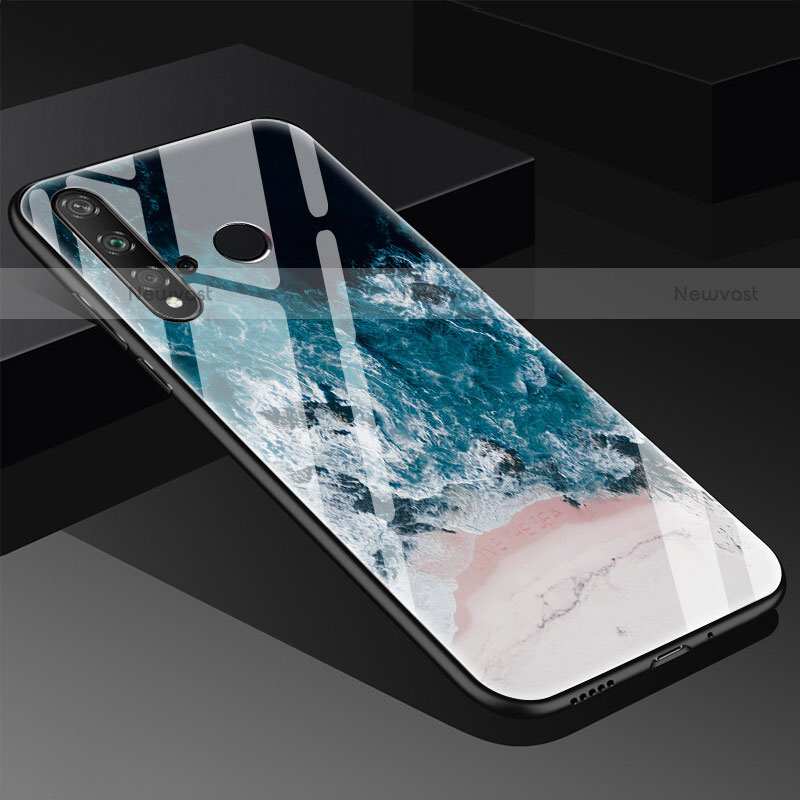 Silicone Frame Fashionable Pattern Mirror Case Cover S03 for Huawei P20 Lite (2019)