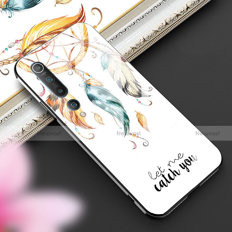 Silicone Frame Fashionable Pattern Mirror Case Cover S04 for Xiaomi Mi 10