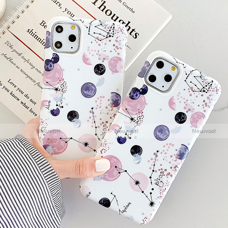 Silicone Frame Fashionable Pattern Mirror Case for Apple iPhone 11 Pro Mixed