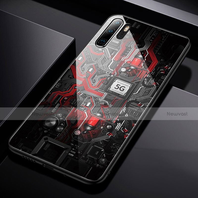 Silicone Frame Fashionable Pattern Mirror Case S01 for Huawei P30 Pro New Edition Mixed