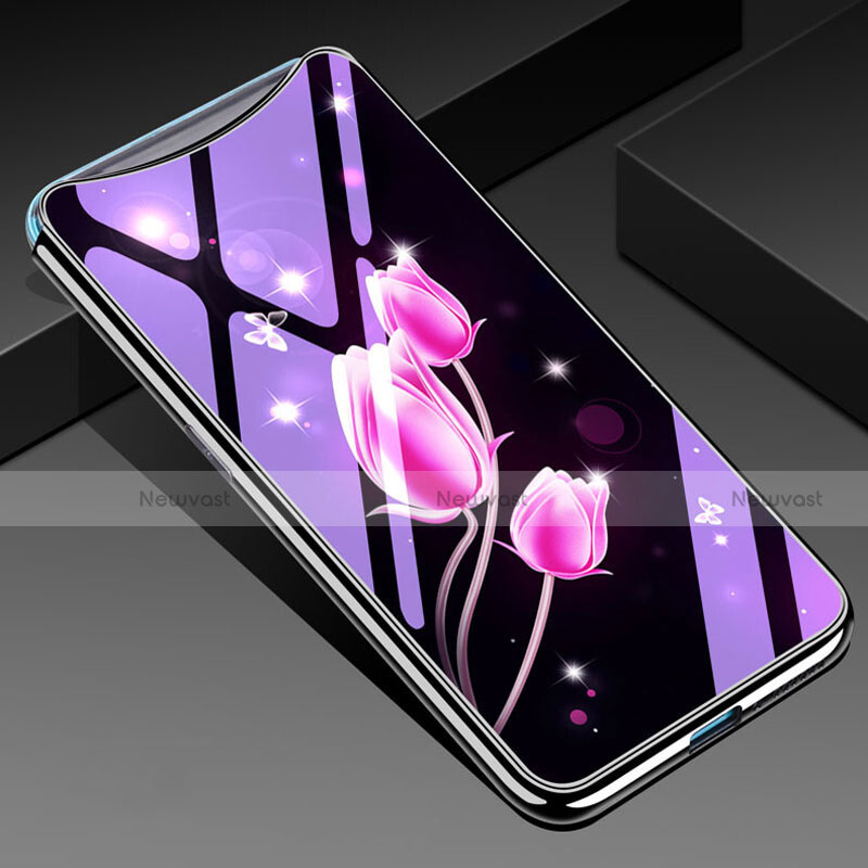 Silicone Frame Flowers Mirror Case Cover for Oppo Find X Super Flash Edition