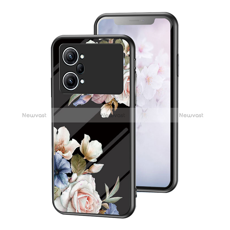 Silicone Frame Flowers Mirror Case Cover for Oppo K10 Pro 5G