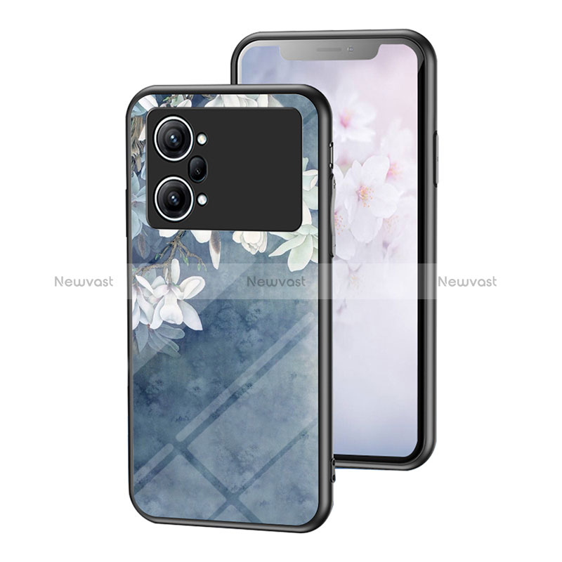 Silicone Frame Flowers Mirror Case Cover for Oppo K10 Pro 5G