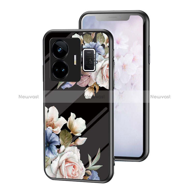 Silicone Frame Flowers Mirror Case Cover for Realme GT Neo5 240W 5G