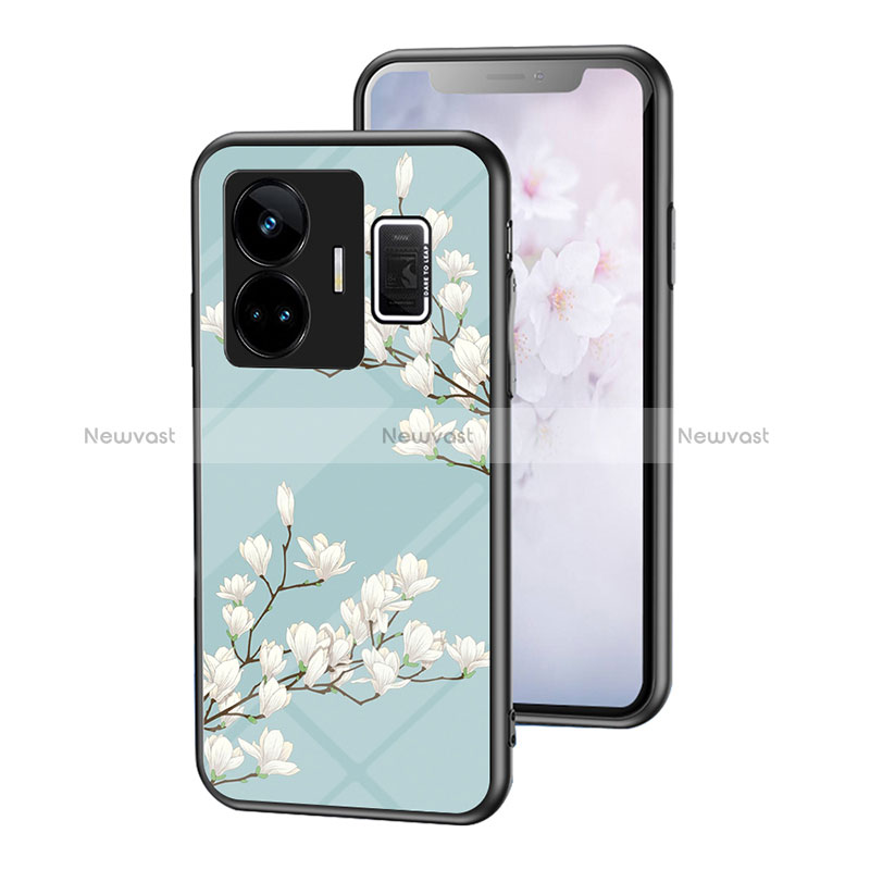 Silicone Frame Flowers Mirror Case Cover for Realme GT Neo5 240W 5G