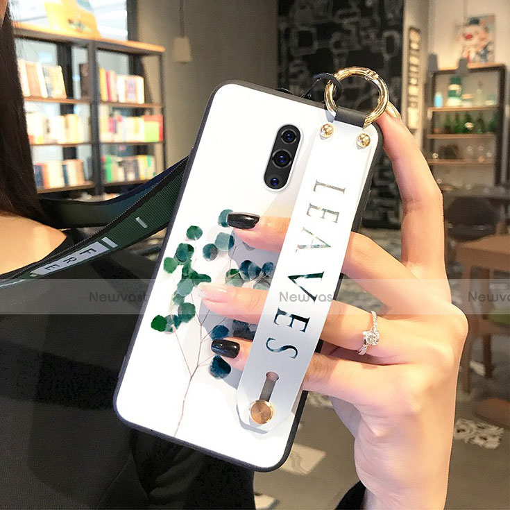 Silicone Frame Flowers Mirror Case Cover for Realme X