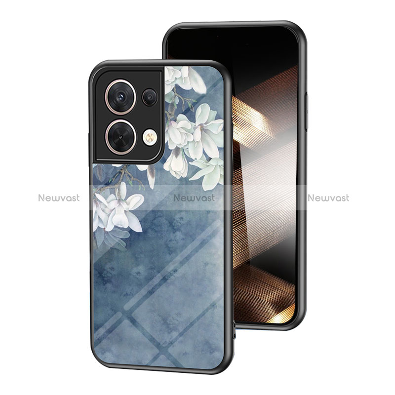 Silicone Frame Flowers Mirror Case Cover for Xiaomi Redmi Note 13 Pro 5G