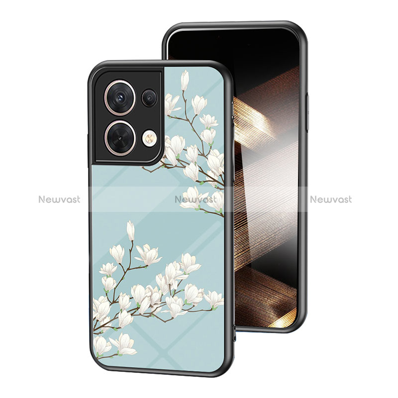 Silicone Frame Flowers Mirror Case Cover for Xiaomi Redmi Note 13 Pro 5G