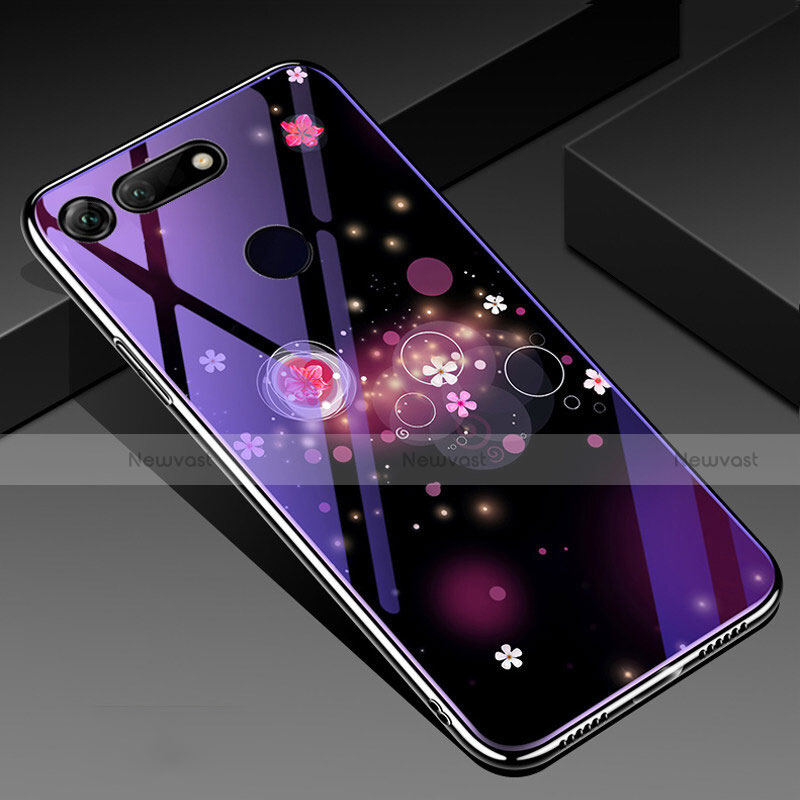 Silicone Frame Flowers Mirror Case Cover K01 for Huawei Honor View 20