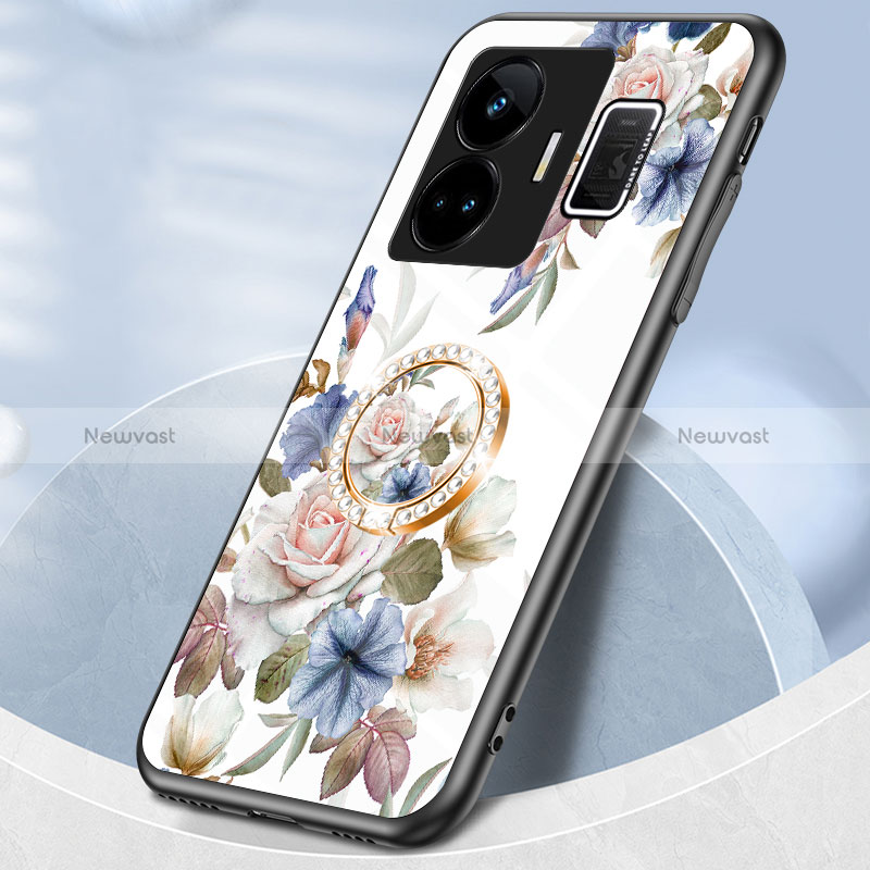 Silicone Frame Flowers Mirror Case Cover S01 for Realme GT Neo5 240W 5G