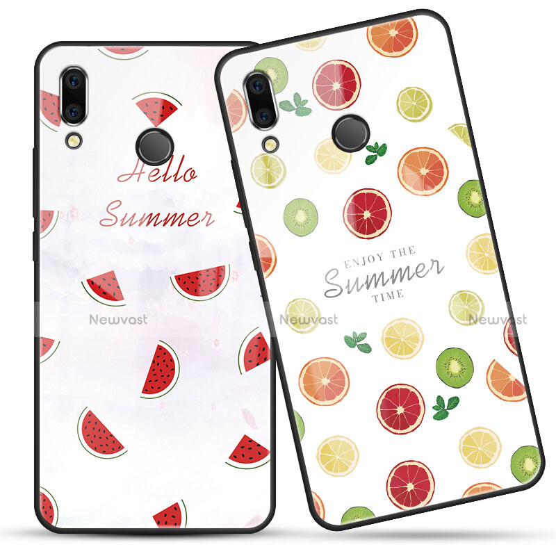 Silicone Frame Fruit Mirror Case Cover for Huawei Honor 8X