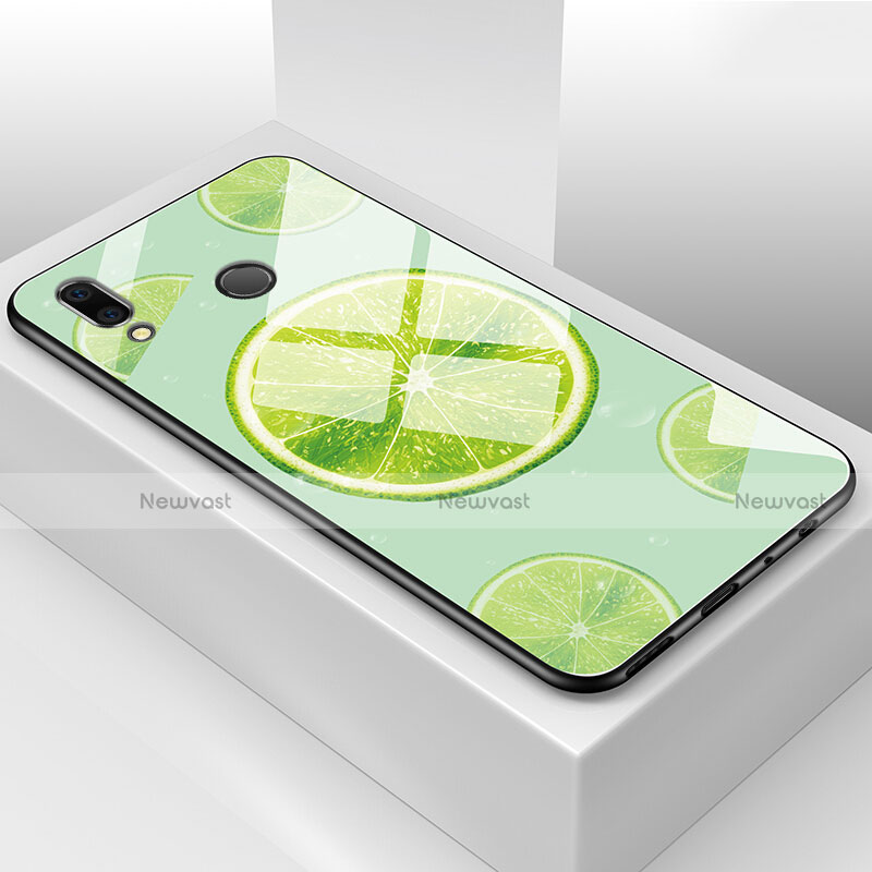 Silicone Frame Fruit Mirror Case Cover for Huawei Honor 8X Green