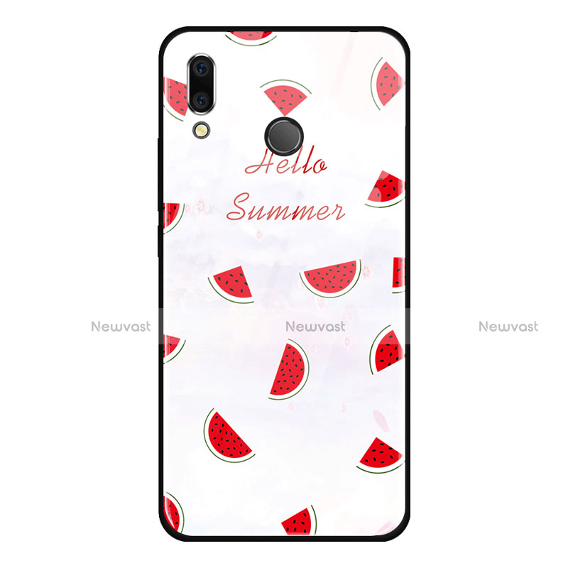 Silicone Frame Fruit Mirror Case Cover for Huawei Honor 8X Red