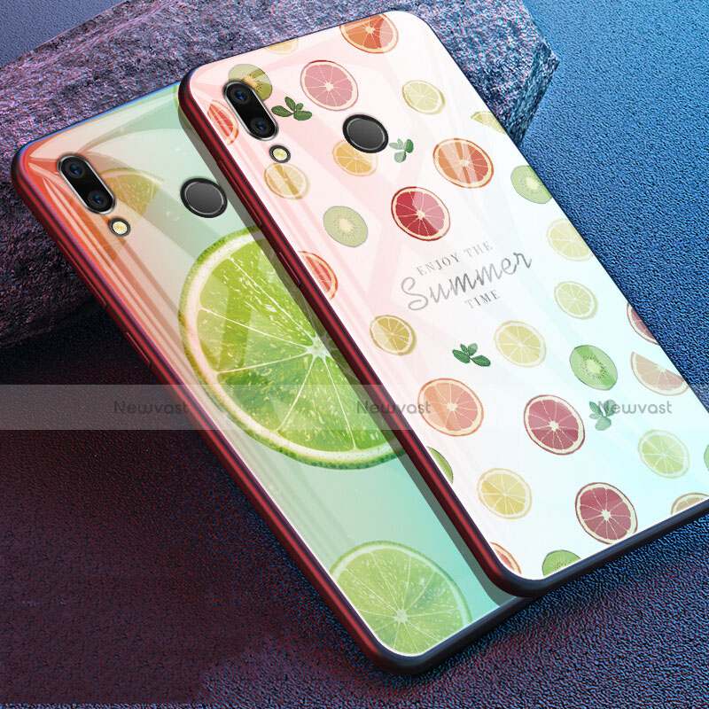 Silicone Frame Fruit Mirror Case Cover for Huawei Honor V10 Lite