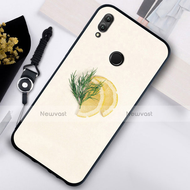 Silicone Frame Fruit Mirror Case S01 for Huawei Honor 10 Lite Orange