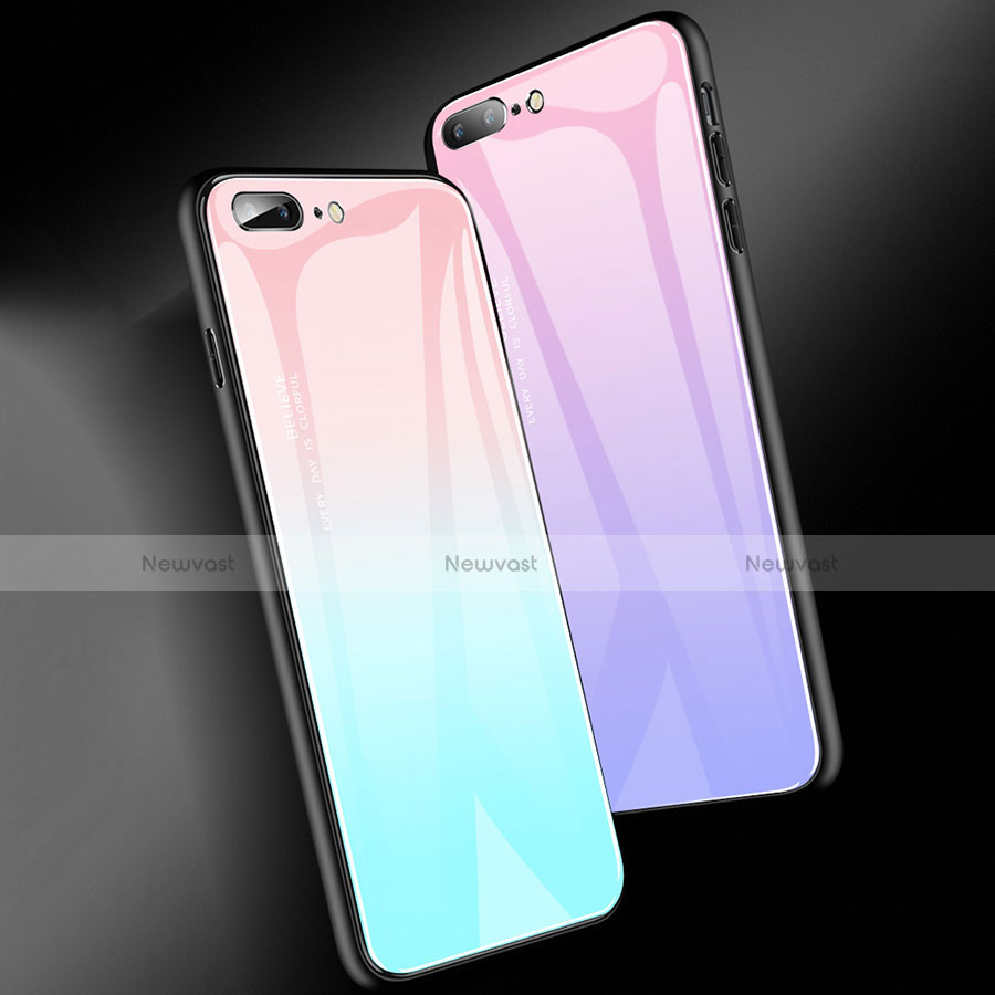 Silicone Frame Mirror Case Cover A01 for Apple iPhone 7 Plus