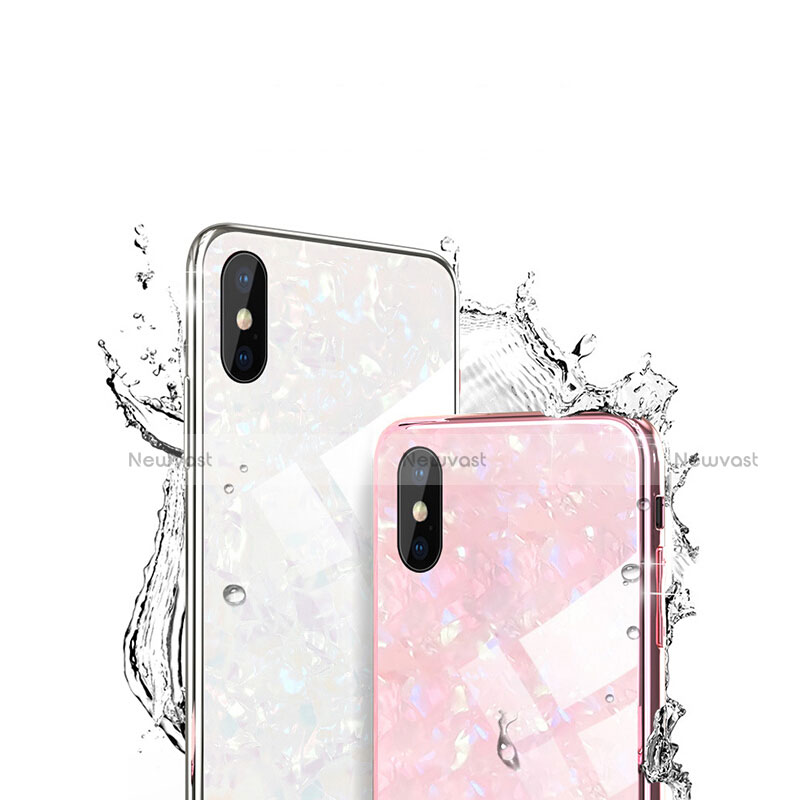 Silicone Frame Mirror Case Cover for Apple iPhone X