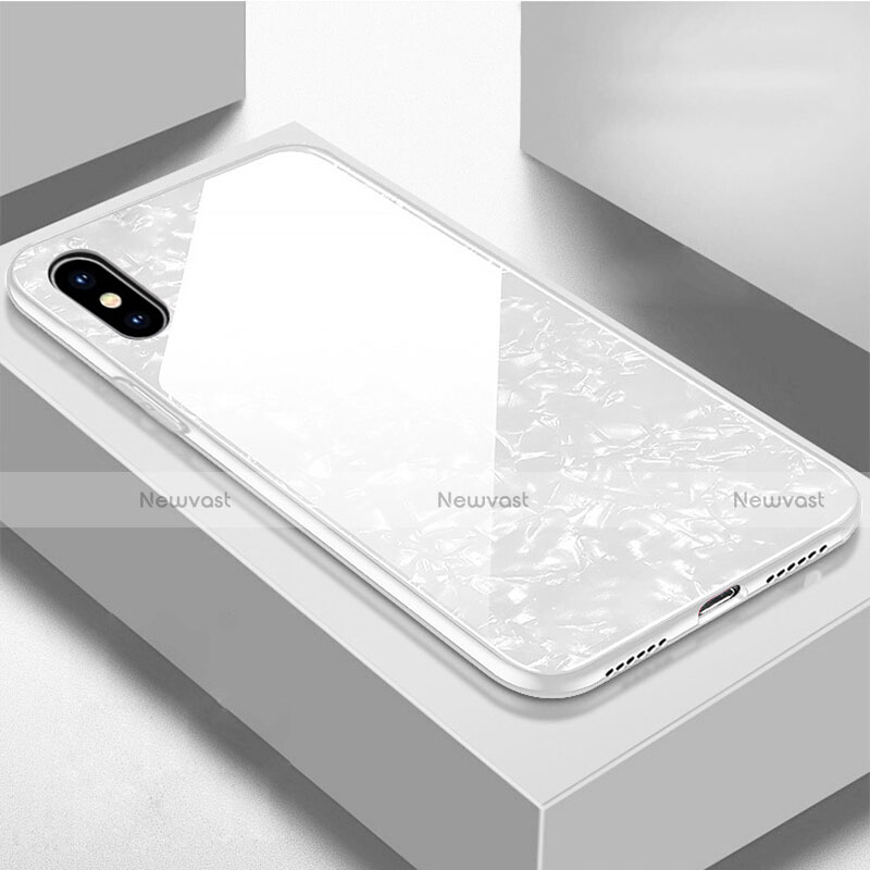 Silicone Frame Mirror Case Cover for Apple iPhone Xs