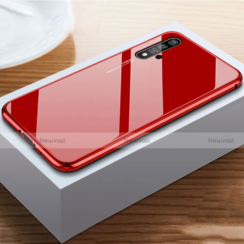 Silicone Frame Mirror Case Cover for Huawei Honor 20S Red