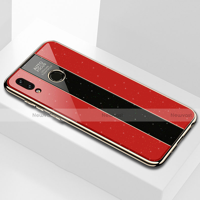 Silicone Frame Mirror Case Cover for Huawei Honor 8X Red