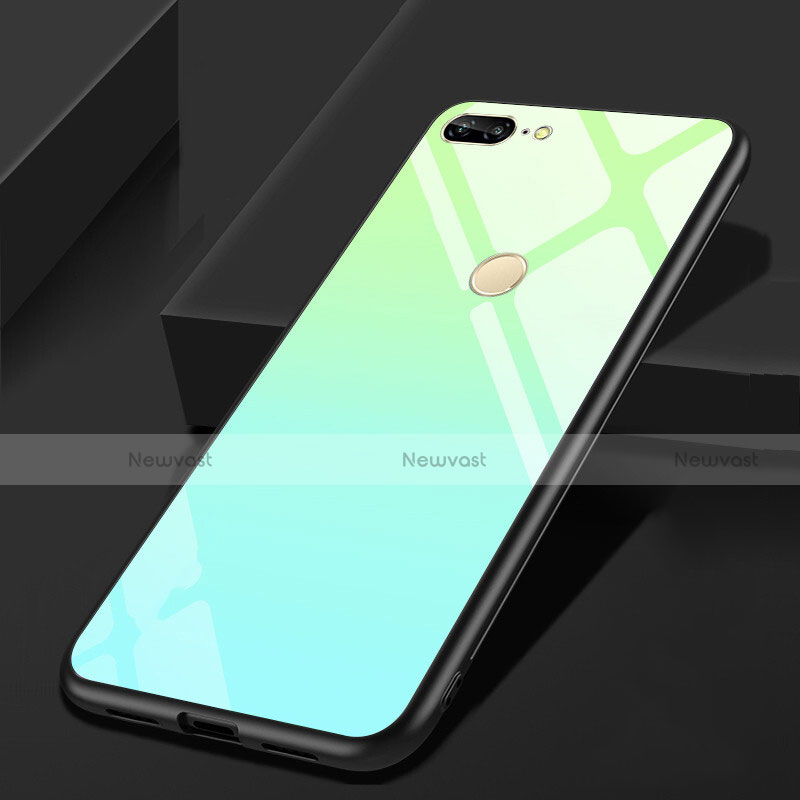 Silicone Frame Mirror Case Cover for Huawei Honor 9 Lite Green