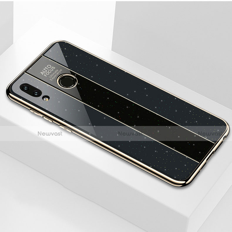 Silicone Frame Mirror Case Cover for Huawei Honor V10 Lite Black