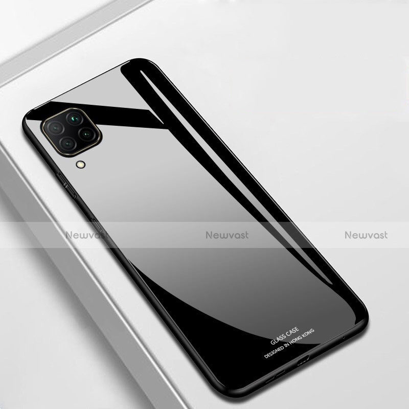 Silicone Frame Mirror Case Cover for Huawei Nova 6 SE Black