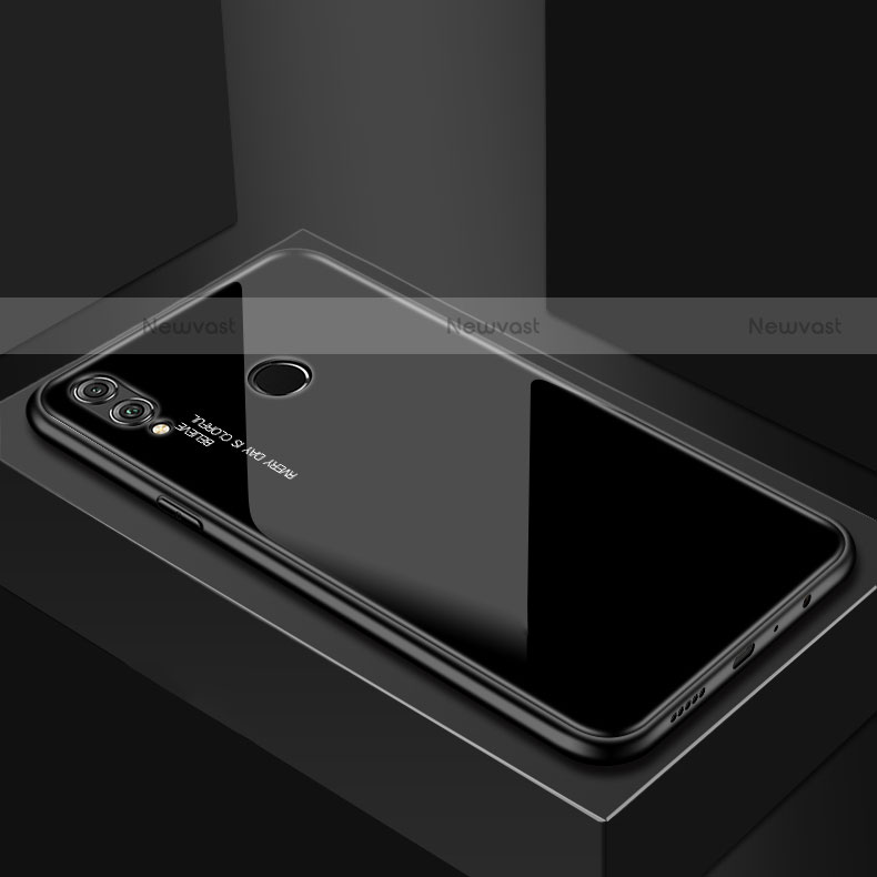 Silicone Frame Mirror Case Cover for Huawei P Smart (2019) Black