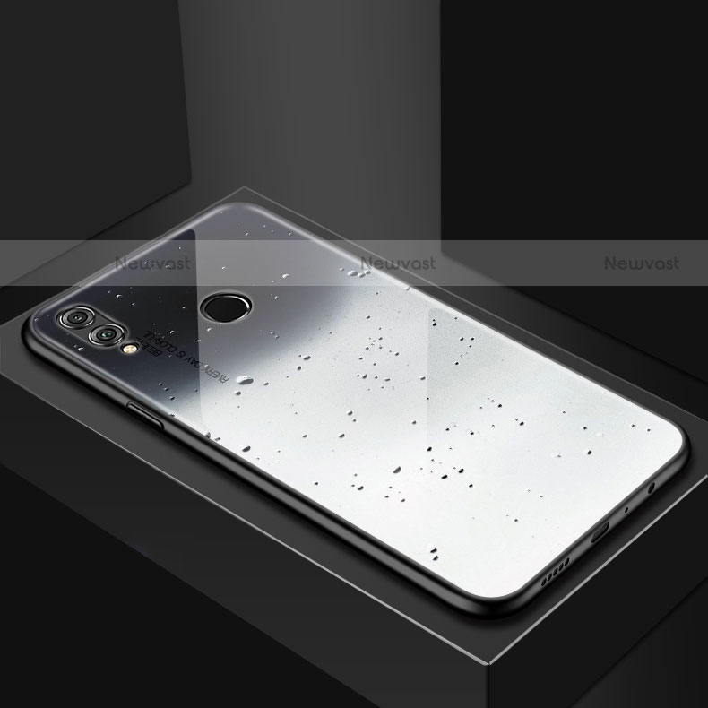 Silicone Frame Mirror Case Cover for Huawei P Smart (2019) Gray