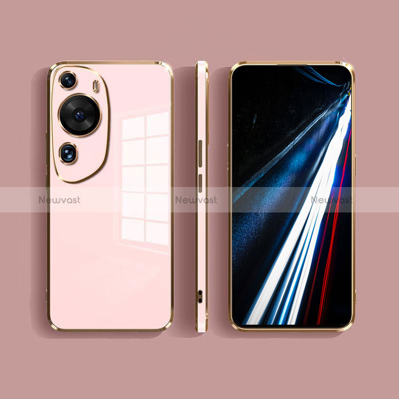 Silicone Frame Mirror Case Cover for Huawei P60 Art