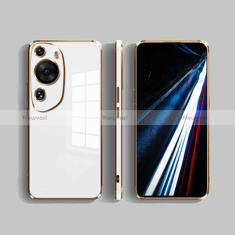 Silicone Frame Mirror Case Cover for Huawei P60 Art