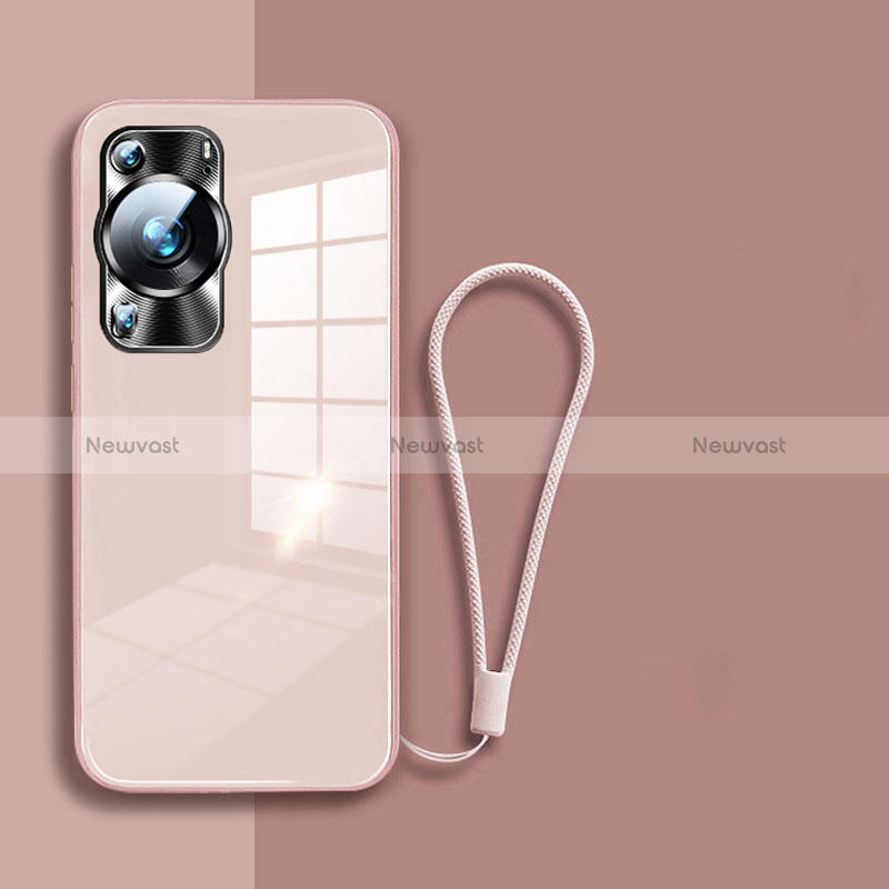 Silicone Frame Mirror Case Cover for Huawei P60 Pro