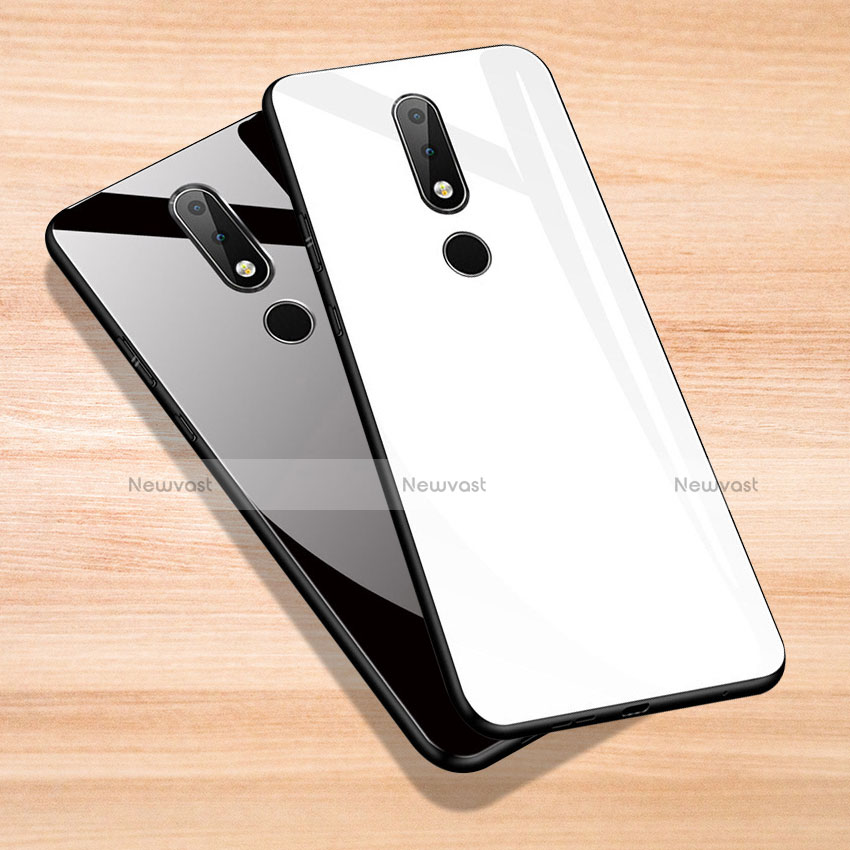 Silicone Frame Mirror Case Cover for Nokia 6.1 Plus