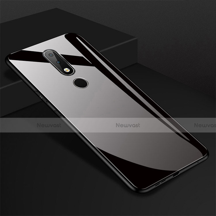 Silicone Frame Mirror Case Cover for Nokia 6.1 Plus