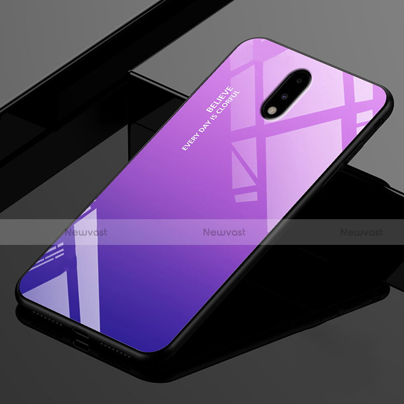 Silicone Frame Mirror Case Cover for OnePlus 7