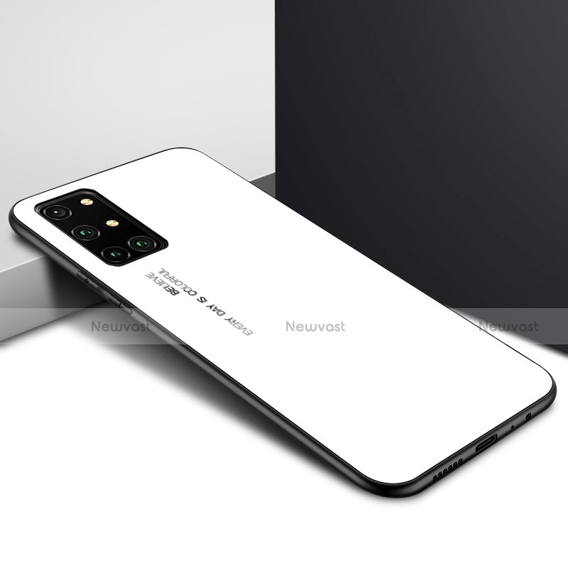 Silicone Frame Mirror Case Cover for OnePlus 8T 5G White