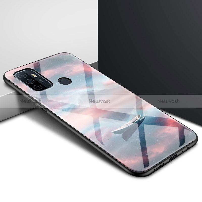 Silicone Frame Mirror Case Cover for Oppo A11s Mixed