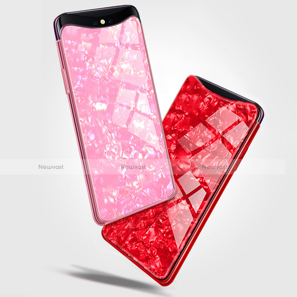 Silicone Frame Mirror Case Cover for Oppo Find X Super Flash Edition