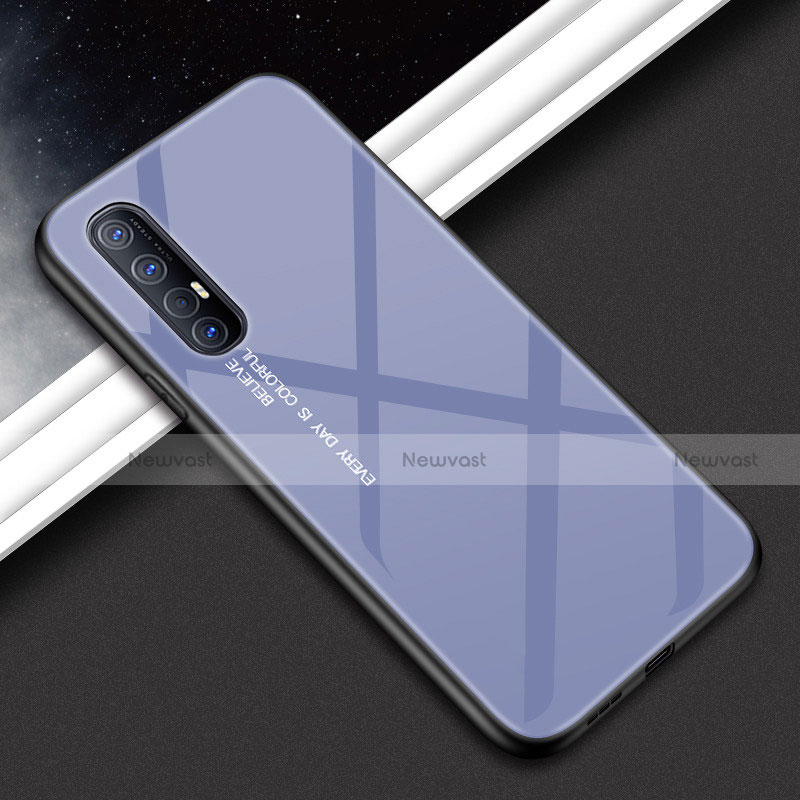 Silicone Frame Mirror Case Cover for Oppo Reno3 Pro