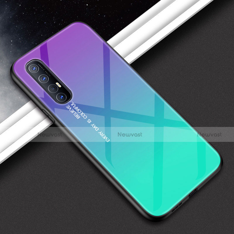 Silicone Frame Mirror Case Cover for Oppo Reno3 Pro