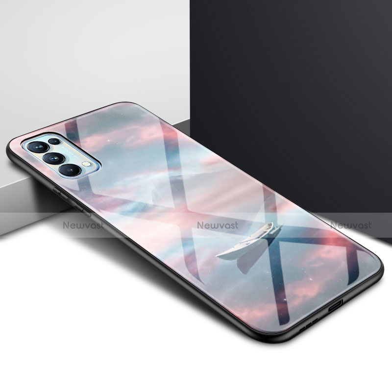 Silicone Frame Mirror Case Cover for Oppo Reno5 5G