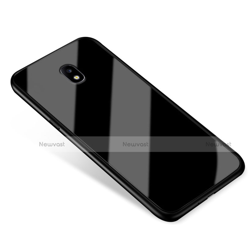 Silicone Frame Mirror Case Cover for Samsung Galaxy J5 (2017) Duos J530F Black