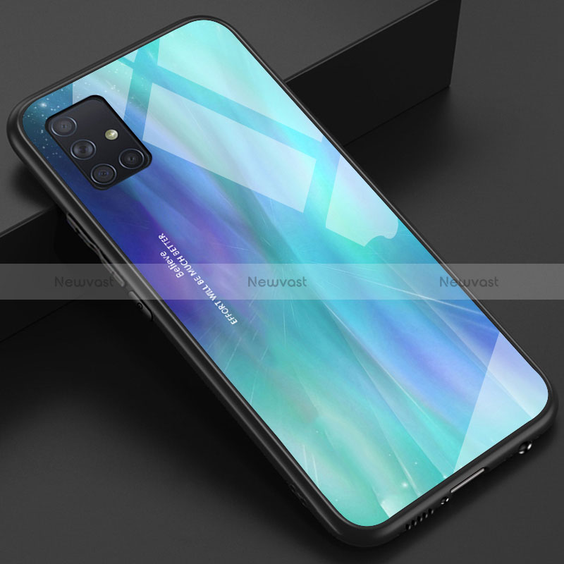 Silicone Frame Mirror Case Cover for Samsung Galaxy M40S