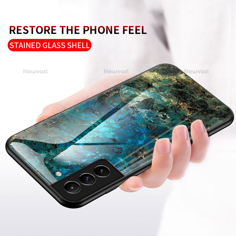 Silicone Frame Mirror Case Cover for Samsung Galaxy S21 Plus 5G